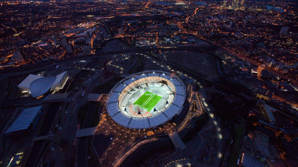 The Olympic Stadium at Stratford at one year to go to the Games