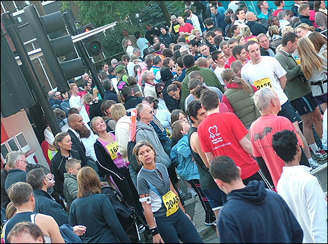 Start of half Godiva Marathon