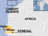 Dakar map