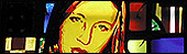 Bright artwork of a woman byDarren Parker 