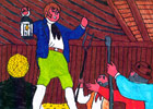 Twm Carnabwth a'r protestwyr yn yr ysgubor