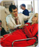 Doctor attends woman