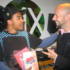 Dev joining in with the Dares : Under the guidance of master of 'The Game' Neil Strauss, Dev infiltrated the London Seduction Society - and successfully ran game on LaToya from Celebrity Hijack.