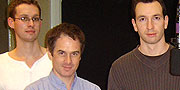 The Parson crew (l-r): Luke Fresle - Director; Keith Graham - SM; David Varela - Writer