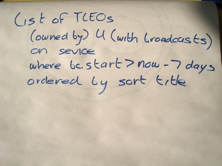 Some pseudo SQL