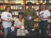 Annie Waller at a book signing