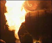 Dramatic flames
