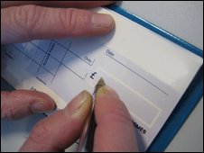 cheque book