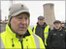 Workers outside Saltend plant
