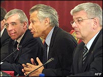 Ministros de Alemanha, Grã-Bretanha e França