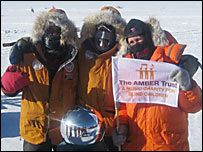 Team Due South at the South Pole