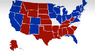 Map of election results
