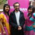 Desi Masti dance teacher Anand with the dancers 