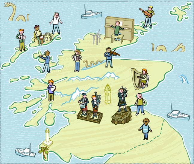 Map of Scotland