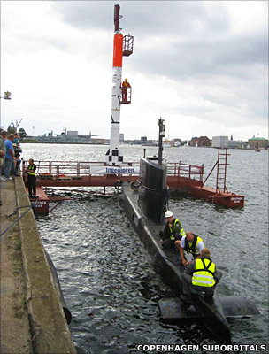 Heat-1X booster on tow/launch rig