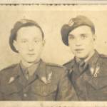 My father on the right with one of his comrades. This was taken after the Battle of Arnhem as he is wearing his Paratrooper badge and combat wreath. My father on the right with one of his comrades. This was taken after the Battle of Arnhem as he is wearing his Paratrooper badge and combat wreath.