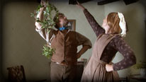 Hang the mistletoe ball