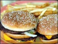 burger & chips