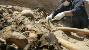 A mass grave