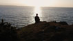 Benedict Cumberbatch, who plays the terminally ill lead character James in the film, in the setting sun
