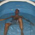 Dev floats away.
