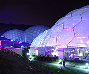 Eden at night