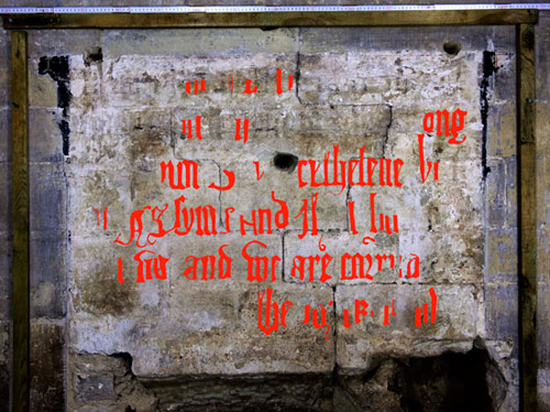 Wall inscription - photo by John Crook
