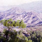Wild terrain in the Greek mountains where the accident occured