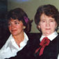 Johnny's sister Anne and mum Elsie
