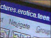 Pornografik içerikli bir internet sitesi