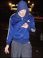 Teenager smoking