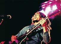 Marley on stage