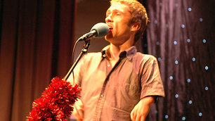 Matt performing his Christmas single 'Cripples at Christmas'
