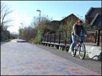 Biker in Easton
