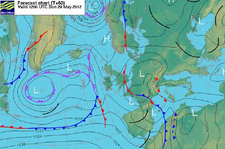 Met Office chart for Sunday 20 May