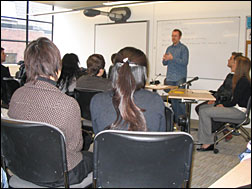 Callum and students