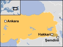 Şemdinli haritası