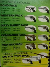 Options at the shooting range.