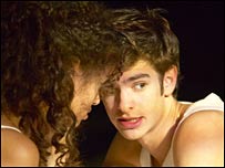 Gugu Mbatha-Raw (Juliet), Andrew Garfield (Romeo)