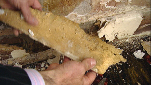 A damaged wall