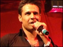 Chico performing at the lights ceremony