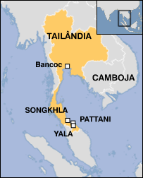 Mapa da Tailândia