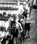 Image of boys working in a cotton mill