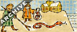 St Patrick chasing the snakes