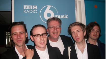 Red Drapes in the 6 Music Hub with Tom