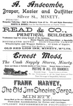  An advert from the 1908 edition of the Minety, Crudwell, and Hankerton Church Monthly magazine
