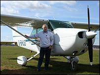 Roger and his plane 