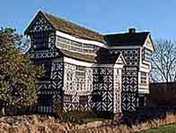 Photograph showing the gatehouse of Little Morton Hall