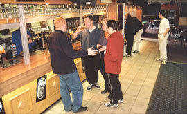 Students drinking