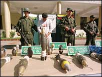 Armas usadas pelas Farc na Colômbia